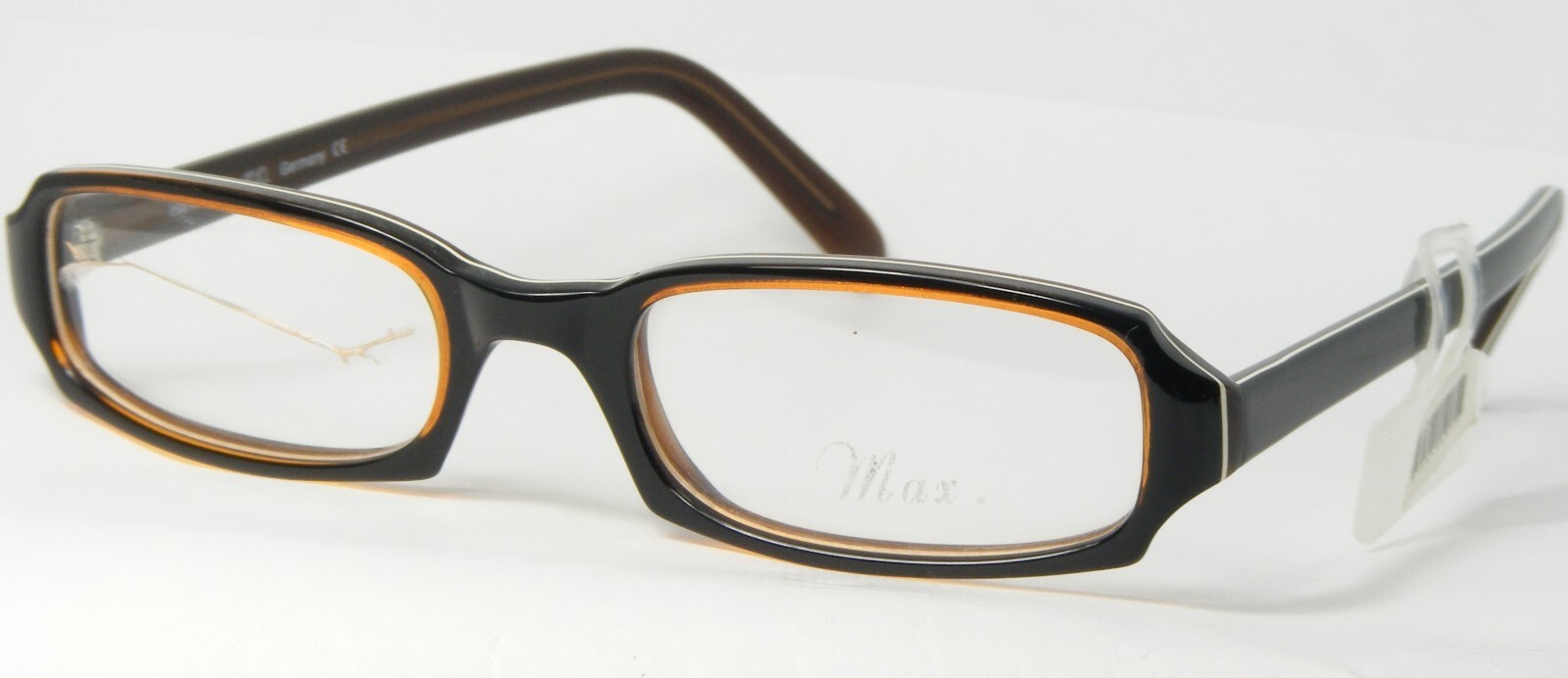 Max. Siegel ELAM 191 Ambre / Noir/Blanc/Marron Lunettes 48-18-140mm (Notes) - $46.66