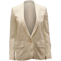 Stella Mccartney Single Breasted Blazer In Rayon Women Ivory S - £112.37 GBP