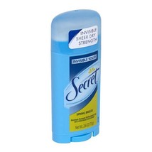 Secret Sheer Dry Solid Antiperspirant & Deodorant, Spring Breeze - 2.6 oz - £15.17 GBP