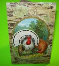 Thanksgiving Postcard Vintage Embossed Art Series 20 Gold Accents Unused... - $12.60