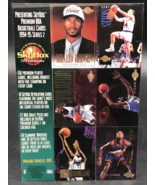 1994-95 NBA Skybox Premium Series 2 Basketball Uncut Promo Card Sheet Ma... - $9.49