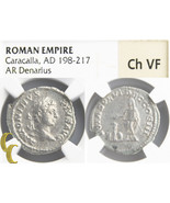 208 Anuncio Caracalla Ar Denario ( Ch-Vf NGC ) Vota Solvt Dec Cos III Pl... - $7,426.23 MXN