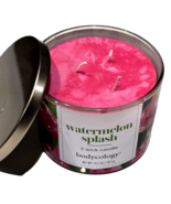 Bodycology Watermelon Splash 3 Wick Candle Pink Green 14.5oz - $25.99