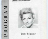 Lakewood State Theatre of Maine Program Joan Fontaine Relatively Speakin... - $17.82