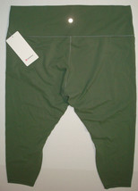 New NWT Lululemon Leggings 20 HR 25 Wunder Train Dark Green Twill Gym Walk Yoga  - £101.29 GBP