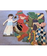 Antique c.1930&#39;s Large Double Sided Boy Paper Doll w Outfits 13&quot; Original - £12.81 GBP