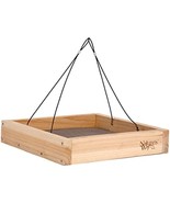 Nature&#39;s Way Bird Products CWF3 Cedar Platform Tray Bird Feeder - $50.81 CAD