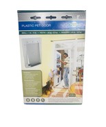 Pet Door  Wall Plastic White Size Small 1-15 LBS Cat &amp; Dog PetSafe HPA11... - £17.88 GBP