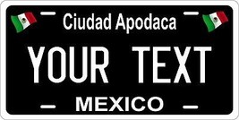 Ciudad Apodaca Black Mexico License Plate Personalized Car Bike Motorcycle - £8.70 GBP+