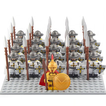 Medieval Teutonic Knights Spartan Warrior Minifigure Building Blocks - S... - £26.53 GBP