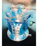 Aroma Night Light, Electric Oil Warmer Nightlight w/ Dimmer Blue Drops NIB - $28.07 CAD