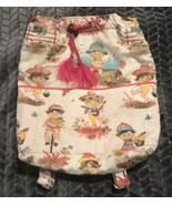 Vtg Quilted Child Size Backpack Pockets Beach Banjo Boys Girls Fishing C... - $32.16 CAD