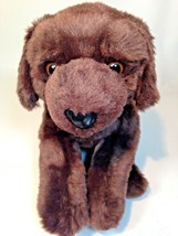 Animal Alley Chocolate Brown Lab Labrador Puppy Dog Plush Stuffed 12&quot; Toy - £19.58 GBP