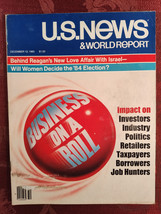 U S NEWS World Report Magazine December 12 1983 Business is Booming 80s - $14.40