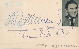Otto Edelmann Austrian Opera Irmgard Seefried Hand Signed Autograph - £23.53 GBP