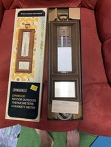 NOS 1970&#39;s Springfield Lynwood Indoor-Outdoor Thermometer Humidity Meter... - £47.17 GBP