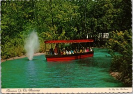 Adventures on the Mississippi Six Flags Mid America MO Postcard PC544 - £7.18 GBP