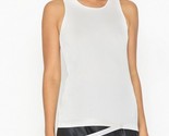 HELMUT LANG Donne Tank Top Parachute Strap Solido Bianca Taglia L J01HW710 - £53.80 GBP