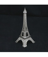 Silver Color Metal Eiffel Tower Paris Home Decoration Sculpture Figurine - £18.23 GBP