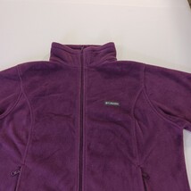 Columbia Sportswear XL1322 Women’s Wine Fleece Jacket Zipper Pocket Logo Size 2X image 13