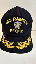 USS Ramsey  FFG-2 Men&#39;s Baseball Cap Adjustable Snapback Hats USA - £22.85 GBP