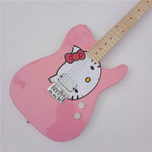 Pink BJTL Electric Guitar,Mahogany Body&amp;Maple Fingerboard Fixed Bridge SD561 - £169.07 GBP