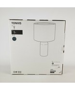 Ikea Tonvis Table Lamp Smoked Glass/White 20&quot; (52 cm) Linen Latest New - £112.95 GBP
