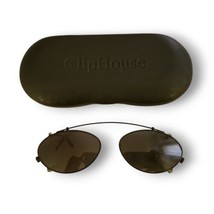 Vintage Calvin Klein 728C Black Clip-On Sunglasses Lens Frames Italy &amp; H... - $45.53