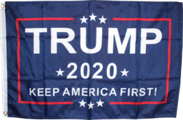 President Trump 2020 Keep America First 12x18 2x3 3x5 150D Nylon Flag Protected - £14.18 GBP