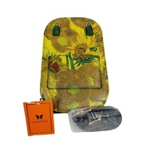 Monarque Van Gogh Sunflowers Floral Crossbody Clutch Sling Zip Purse Bag Pockets - £27.49 GBP