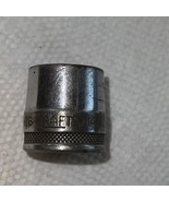 Vintage Craftsman 11/16&quot; X 3/8&quot; Socket Rare Odd BE Knurled Base USA - $5.25