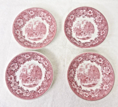 4PC SHENANGO Roselyn Pink Restuarant Ware Fruit Dessert Sauce Bowl 4 3/4... - $24.26