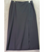 Michael Kors Midi Skirt Womens Size 8 Black Polyester Lined Vented Back ... - $392.93 MXN