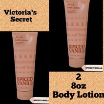 2 Victoria’s Secret Pink Spiced Vanilla Fragrance Body Lotion Sealed 8 Oz @ New - £26.15 GBP