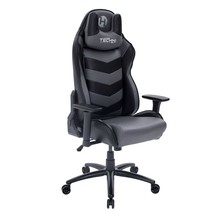 Ergonomic High Back Racer Style Video Gaming Chair, Grey/Black - £277.39 GBP