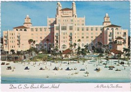 Postcard Don Ce Sar Beach Resort Hotel St Petersburg Florida - £2.33 GBP