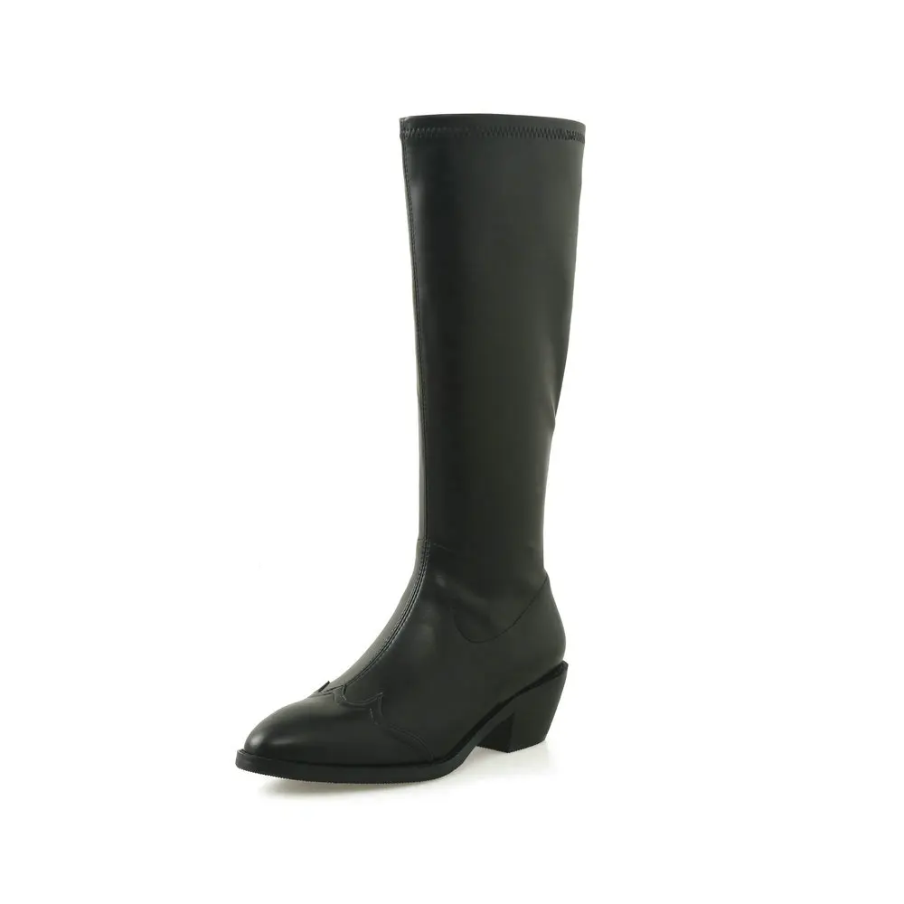 EshtonShero Ladies Long Boots Autumn Platform Women&#39;s Knee High Boots Zipper Che - £236.18 GBP