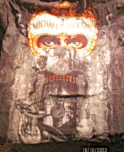 MICHAEL JACKSON: (DANGEROUS WORLD TOUR) ORIG,1993 X-LARGE VINTAGE T-SHIRT - $395.99