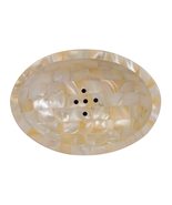 HANDTECHINDIA Decorative Tabletop Soap Dish with Drain Facial Sponge Tray Soap D - $25.73