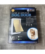 Extreme Pure Aluminum Dog Door Size Medium 8.7/8&quot; X 12.5&quot; Duel Flap - £37.27 GBP