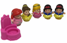 Little People Disney Princesses Snow White Belle Aurora Ariel Princess T... - £15.03 GBP