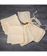 50 Pieces Tea Strainer Bags Reusable Coffee/Tea/Herb Brew Bags Loose Lea... - $18.99