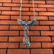 Fashion Alloy Big Phoenix Pendant Necklace - £9.72 GBP+