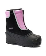 Girls Snow Boots Winter Itasca Mid Removeable Liner Black Pink $50 NEW-s... - $22.77