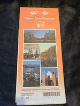 AAA Western States/Provinces State Highway Travel Road Map 98-2 - $8.90