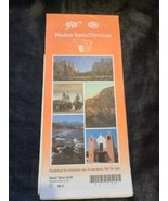 AAA Western States/Provinces State Highway Travel Road Map 98-2 - $12.13 CAD