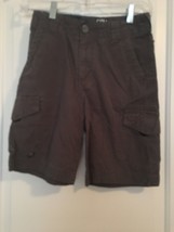 Fox Boys Cargo Shorts Pockets Casual Size 24 Grayish Brownish - £38.65 GBP