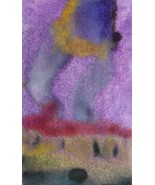 Original Watercolor Abstract Painting Art &quot;First Steps&quot; OOAK 6 Year Old ... - £6.25 GBP