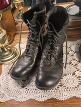 Born BØC Genuine Leather Lace Up Women&#39;s Boots Combat 9.5 Black - £39.24 GBP