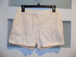 J. CREW LINEN COTTON BLEND LIGHT ORANGE SHERBET COLOR SHORTS SIZE 4 WOMEN'S - $17.10